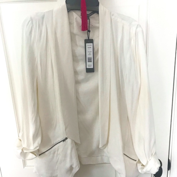 Michael Stars SEXY Slouchy zip pocket Blazer so slimming NWT classic cool L <3